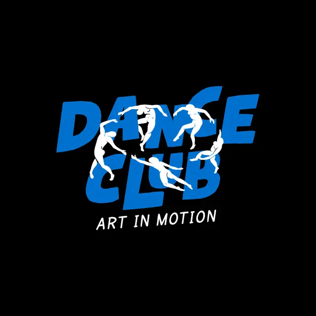 Dance Club Dynamic Figures in Blue PR Hoodie