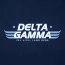 Delta Gamma Winged Text Rush Tank