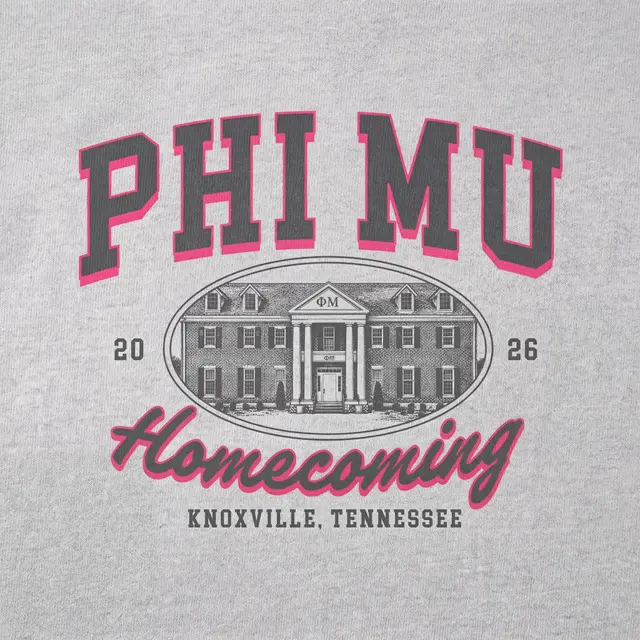 Phi Mu Block Lettering Homecoming Sweater