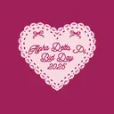 Alpha Delta Pi Lace Heart Text Bid Day Shirt