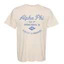 Alpha Phi Curved Script and Graphic Spring Formal Shirt 2