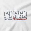 Pi Beta Phi Bold Block Lettering Recruitment Tank