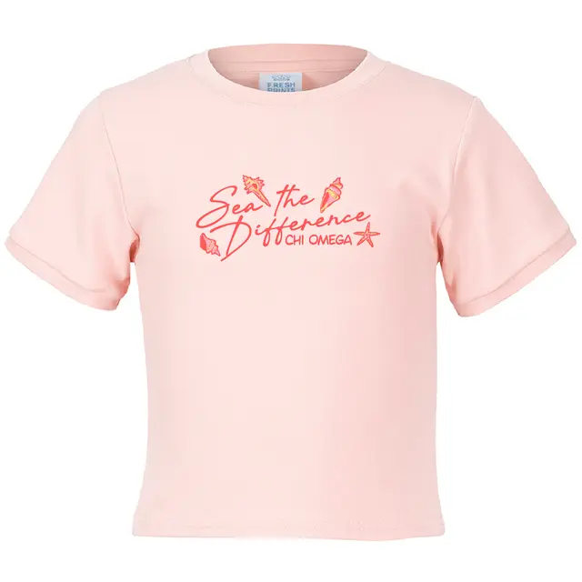 Chi Omega Sea Shells and Starfish Philanthropy Shirt 2