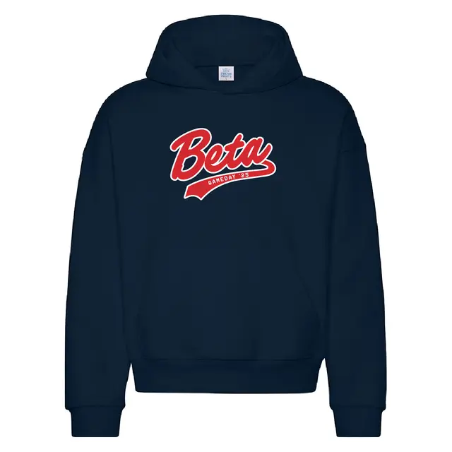 Beta Theta Pi Bold Red Script Game Day Hoodie 2