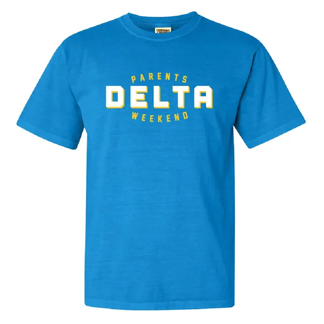 Delta Delta Delta Bold Block Lettering Parents Weekend Shirt 2
