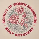 Society of Women Engineers Floral Gear Illustration PR Tote