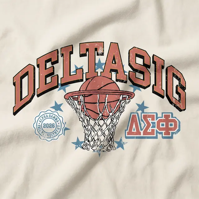 Delta Sigma Phi Basketball Net Rush Crewneck