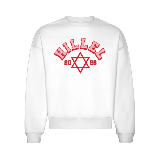 Hillel Block Lettering Star of David PR Crewneck 2
