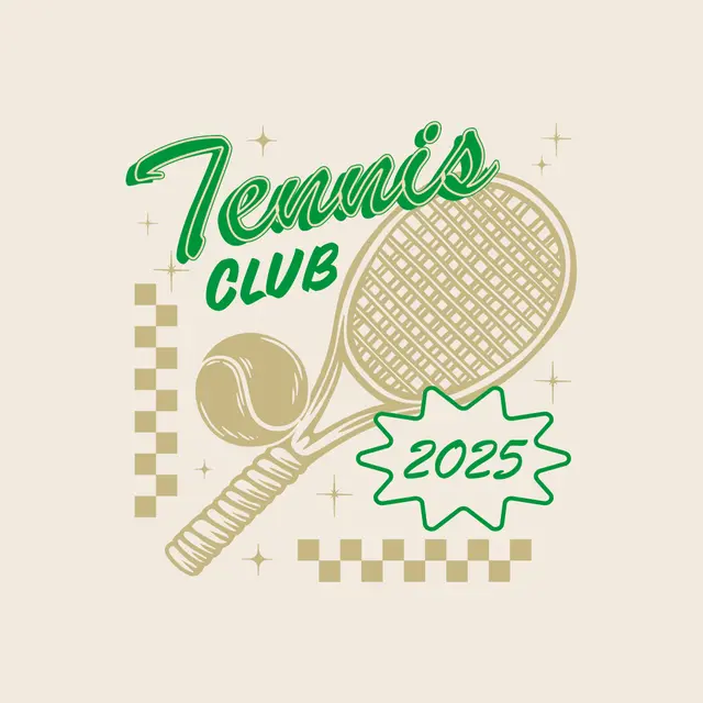 Tennis Club Checkered Pattern PR Sweater