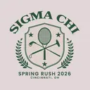 Tennis Crest and Laurel Rush Shirt