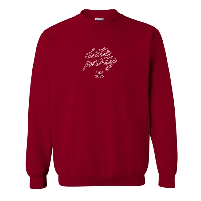 Pi Kappa Alpha Script Date Party Crewneck 2