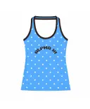 Alpha Xi Curved Text Polka Dot PR Tank
