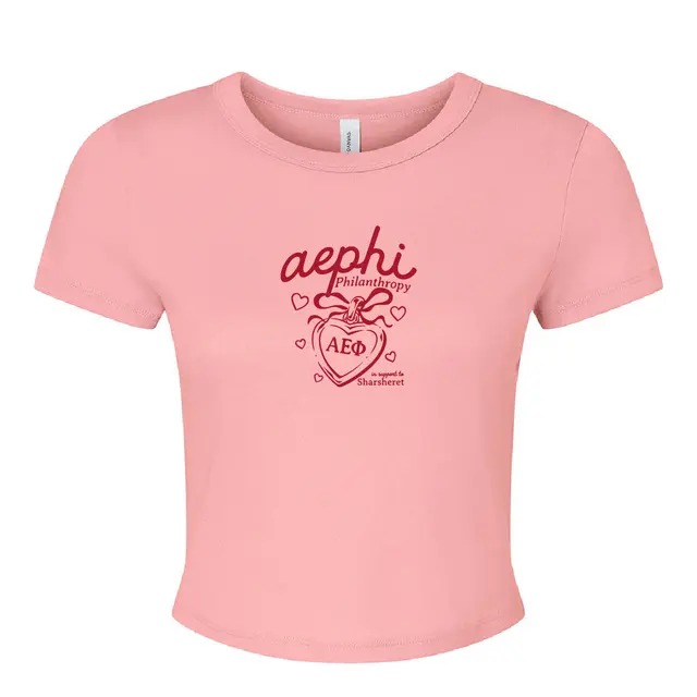 Alpha Epsilon Phi Heart and Ribbon Philanthropy Shirt 2