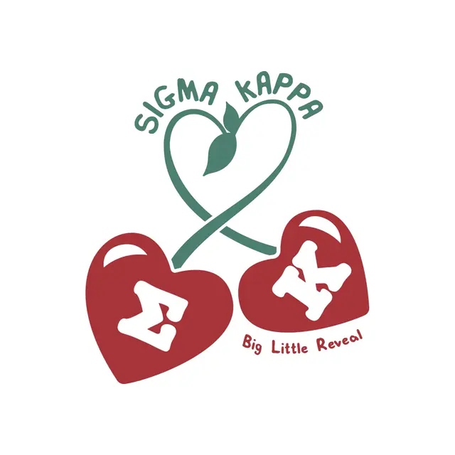 Sigma Kappa Heart Cherries Big Little Reveal Tank