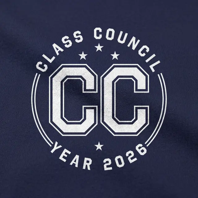 Class Council Stacked Serif Text PR Shorts