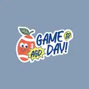 Alpha Gamma Delta AGD Playful Football Illustration Game Day Crewneck