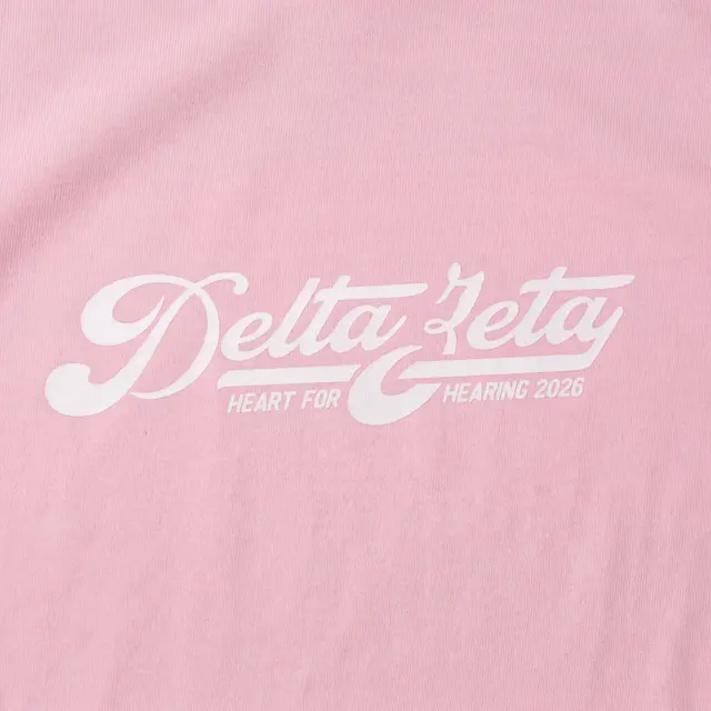 Delta Zeta Flowing Script Philanthropy Shirt