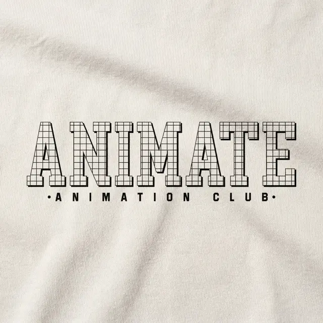 Animation Club Grid Text PR Hoodie