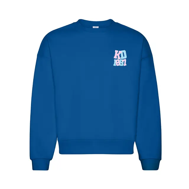 Kappa Delta Striped Lettering PR Crewneck 2