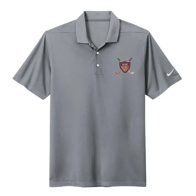 Sigma Alpha Epsilon Shield and Crossed Golf Clubs PR Polo 2