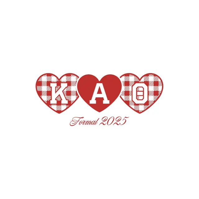 Kappa Alpha Theta Heart Plaid Formal Hoodie