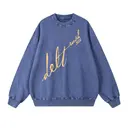 Delta Tau Delta Slanted Script Text Rush Sweater 2