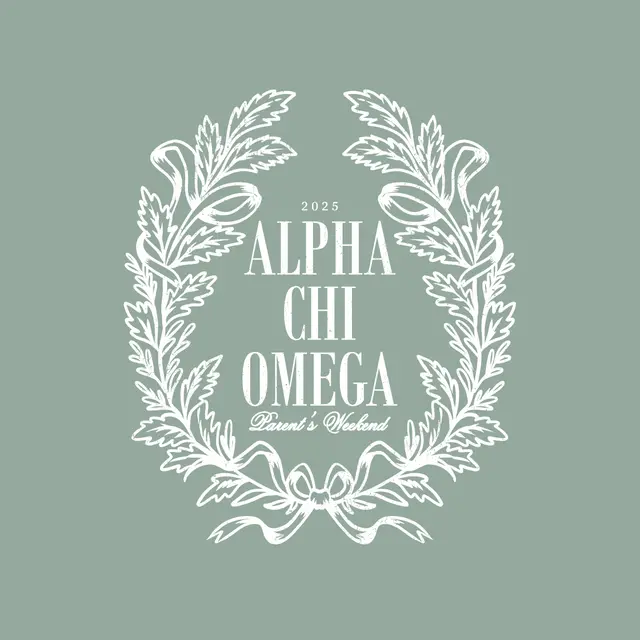 Alpha Chi Omega Laurel Wreath Parent's Weekend Crewneck