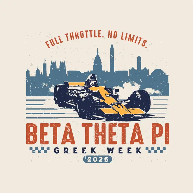 Beta Theta Pi Racing Car Skyline Greek Week Sweater