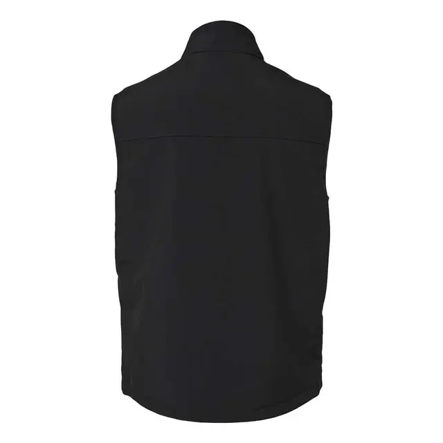Men's Summit Puffer Body Softshell Vest Black Back