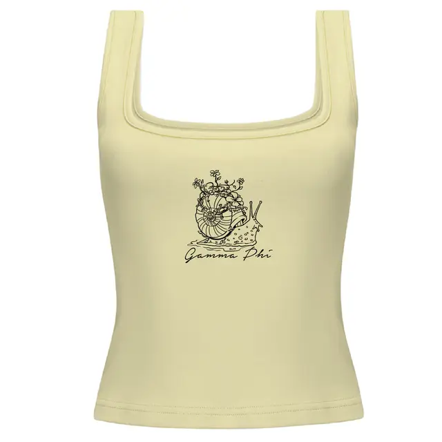 Gamma Phi Beta Snail and Floral PR Tank 2