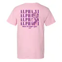 Alpha Xi Delta Discoball Illustration Date Parties Shirt 2