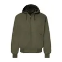 Men's Laramie Canvas Hooded Jacket Olive Front