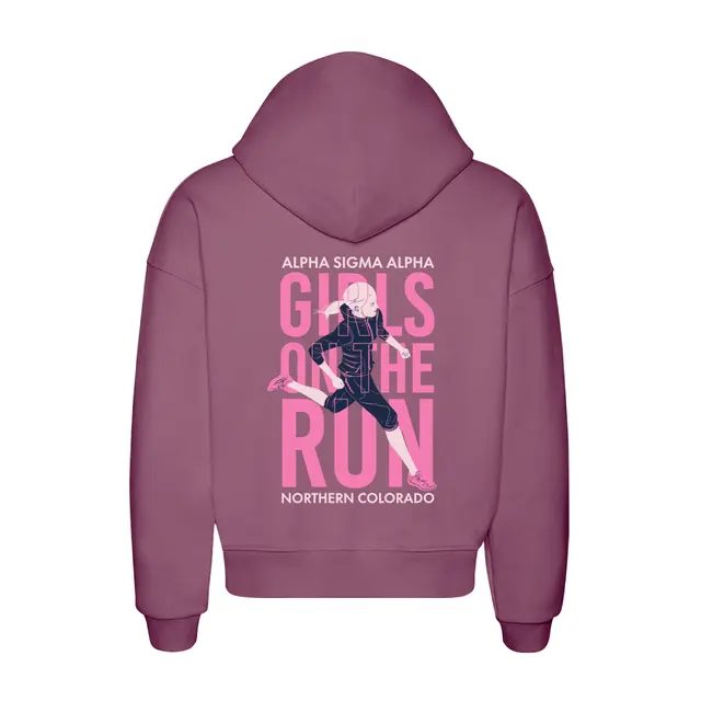 Alpha Sigma Alpha Running Girl Philanthropy Hoodie 2