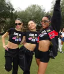 Chi Omega PR at Rollins College wearing custom Shirts