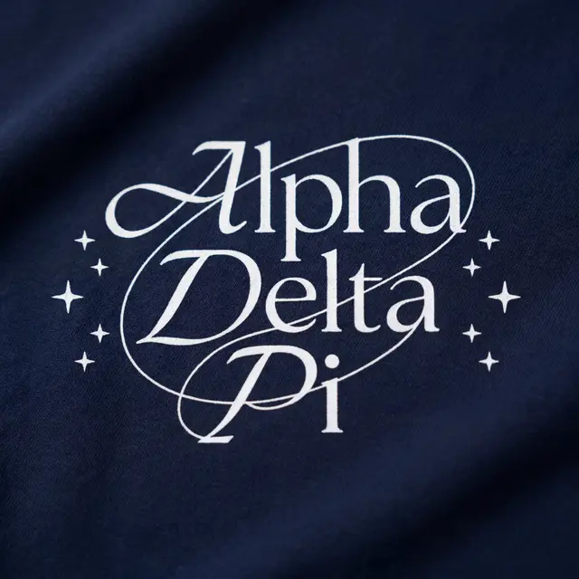 Alpha Delta Pi Flowing Script PR Shirt