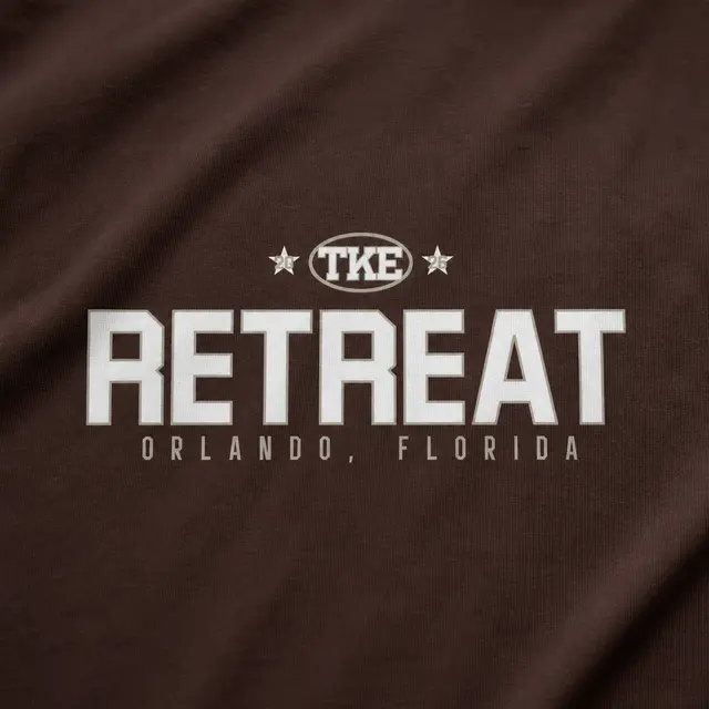 Tau Kappa Epsilon Bold Lettering Retreat Hoodie