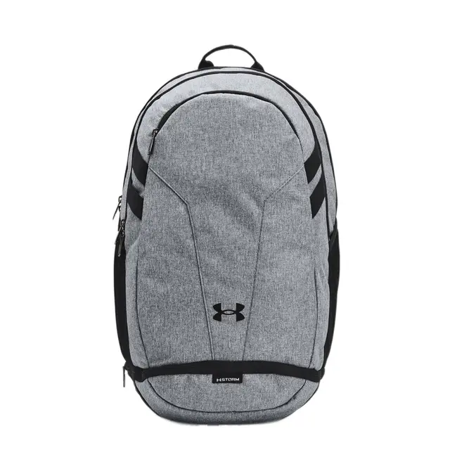 Customizable Under Armour Hustle 5.0 TEAM Backpack 1364182 Ptc Gry M H_012 Front