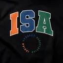 Indian Student Association Block Lettering Circle Design Shirt