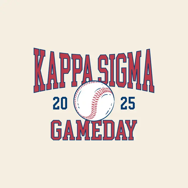 Kappa Sigma Baseball Graphic Game Day Hoodie
