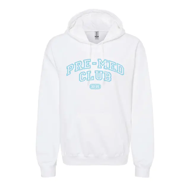 Pre-Med Club Bold Lettering PR Hoodie 2
