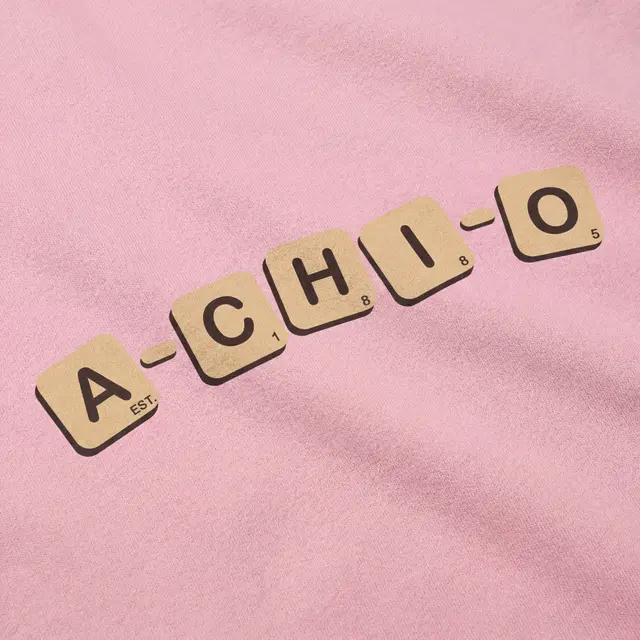 Alpha Chi Omega Scrabble Letter Design PR Sweater