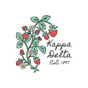 Kappa Delta Strawberry and Script Text PR Shirt