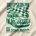 Tau Epsilon Phi Retro Race Car Checkered Flag Rush Crewneck