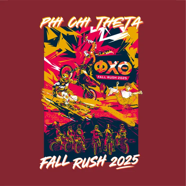 Phi Chi Theta Biker Rush & Bid Shirt