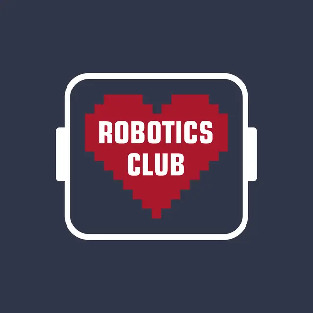 Robotics Club Pixel Heart PR Sweater