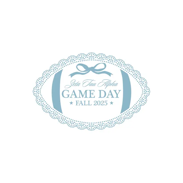 Zeta Tau Alpha Oval Lace Game Day Tank