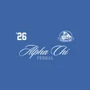 Alpha Chi Omega Script Text Formal Crewneck