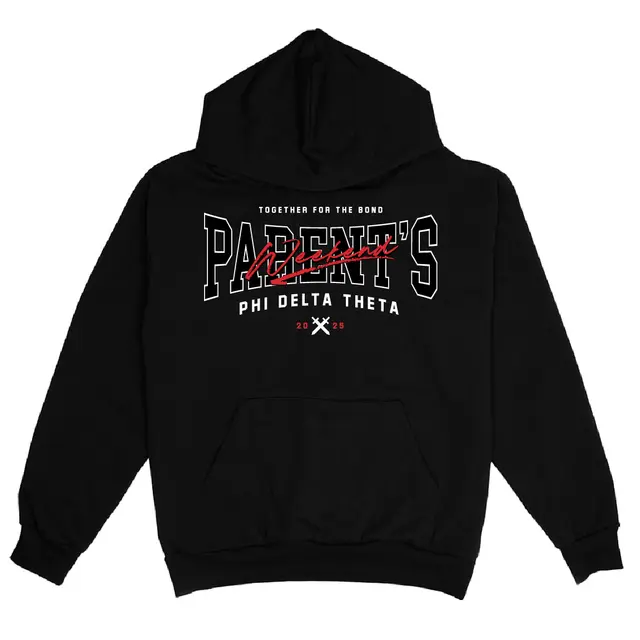 Phi Delta Theta Bold Block Lettering Parent's Weekend Hoodie 2