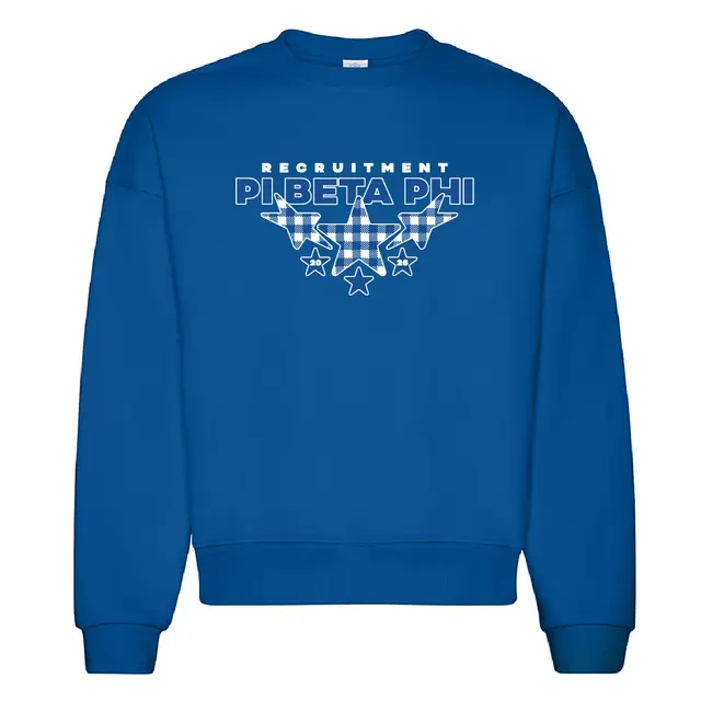 Pi Beta Phi Plaid Stars Recruitment Sweater 2