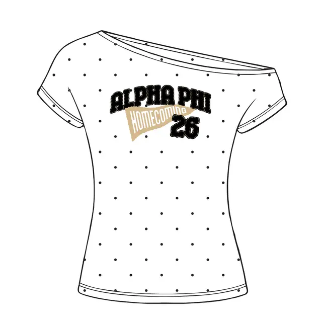 Alpha Phi Bold Banner Homecoming Shirt 2